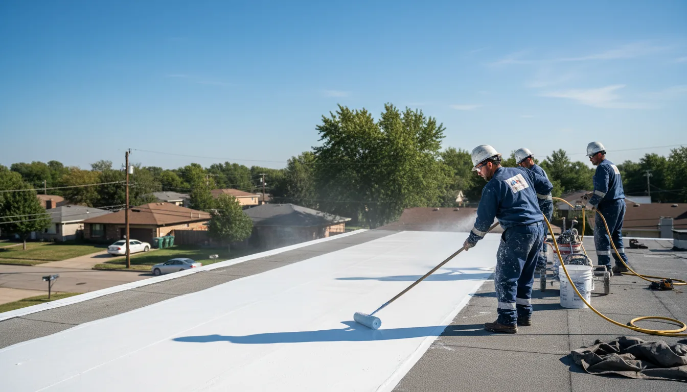 Commercial roof coating in Colchester, VT near me